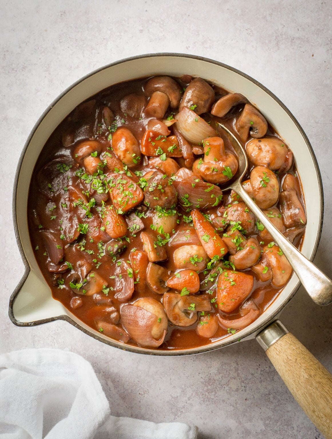 Bourguignon aux champignons